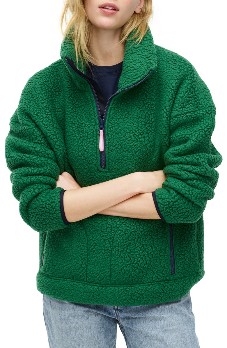 J.Crew Polartec<sup>®</sup> Fleece Half-Zip Pullover Jacket, Main, color, 