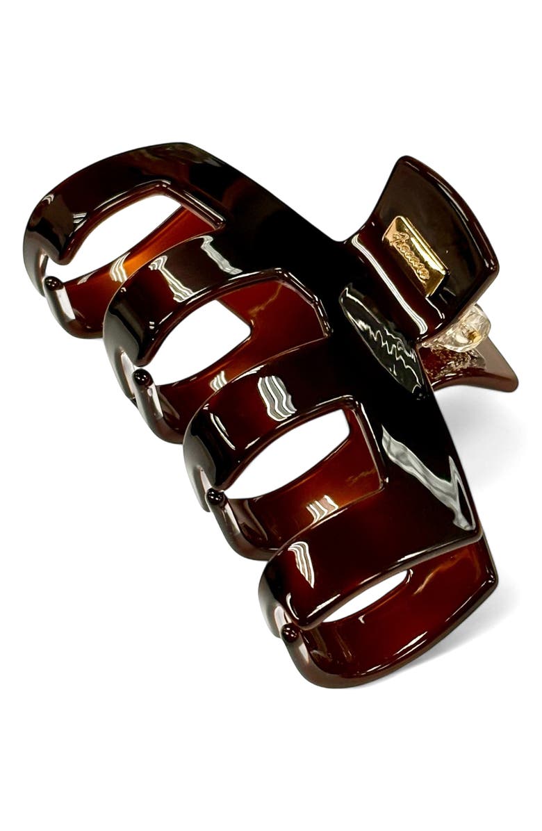 Ficcare Mae Jaw Clip, Main, color, Chocolate