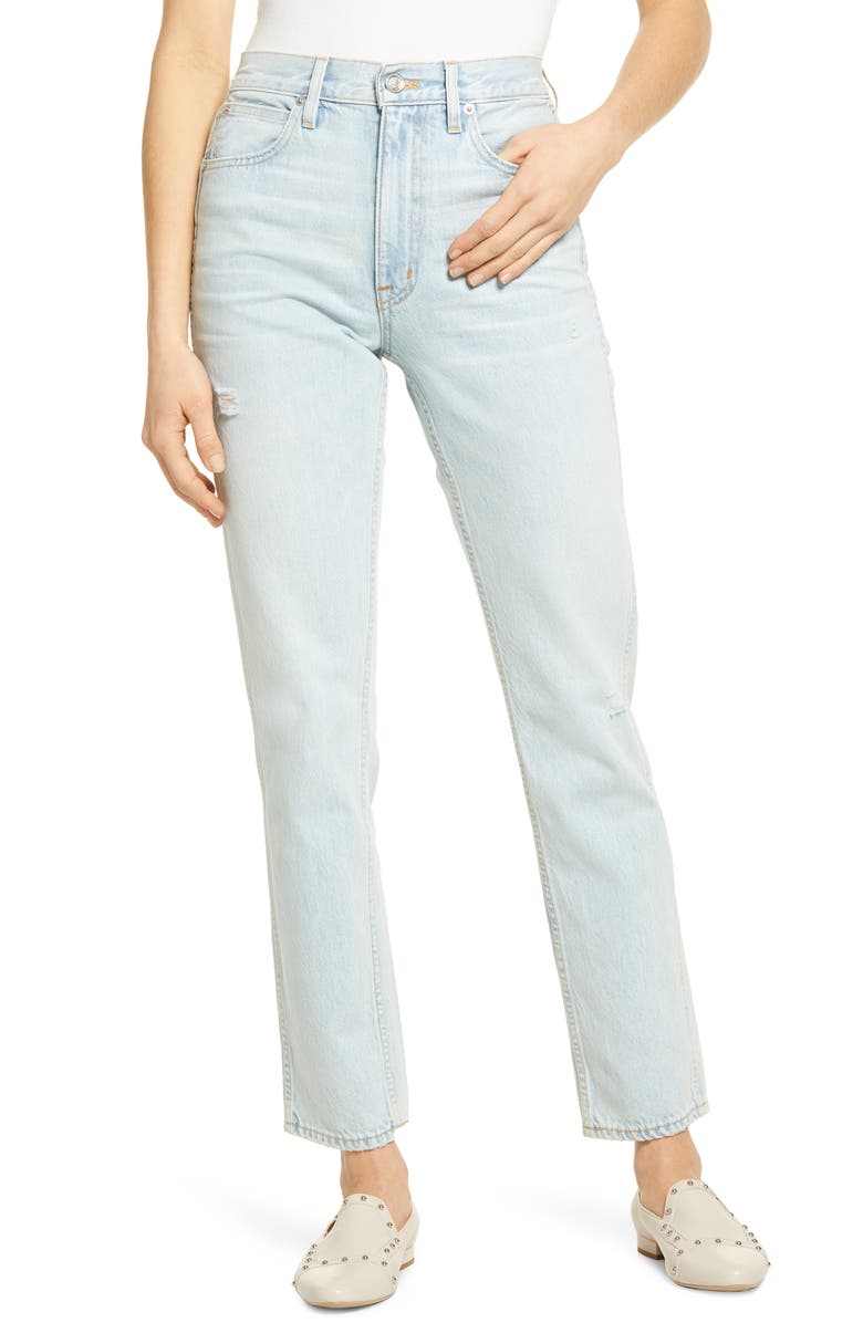 SLVRLAKE Virginia High Waist Cigarette Jeans, Main, color, 