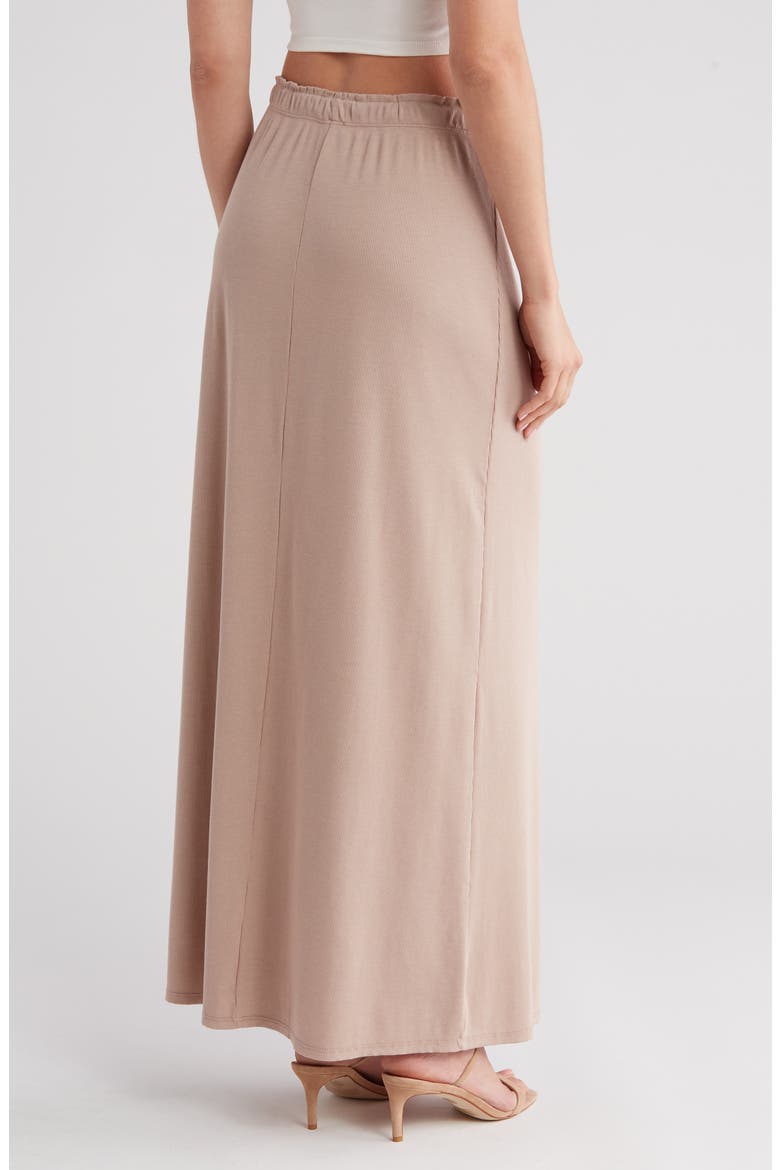 Rib Maxi Skirt, Alternate, color, MUSHROOM