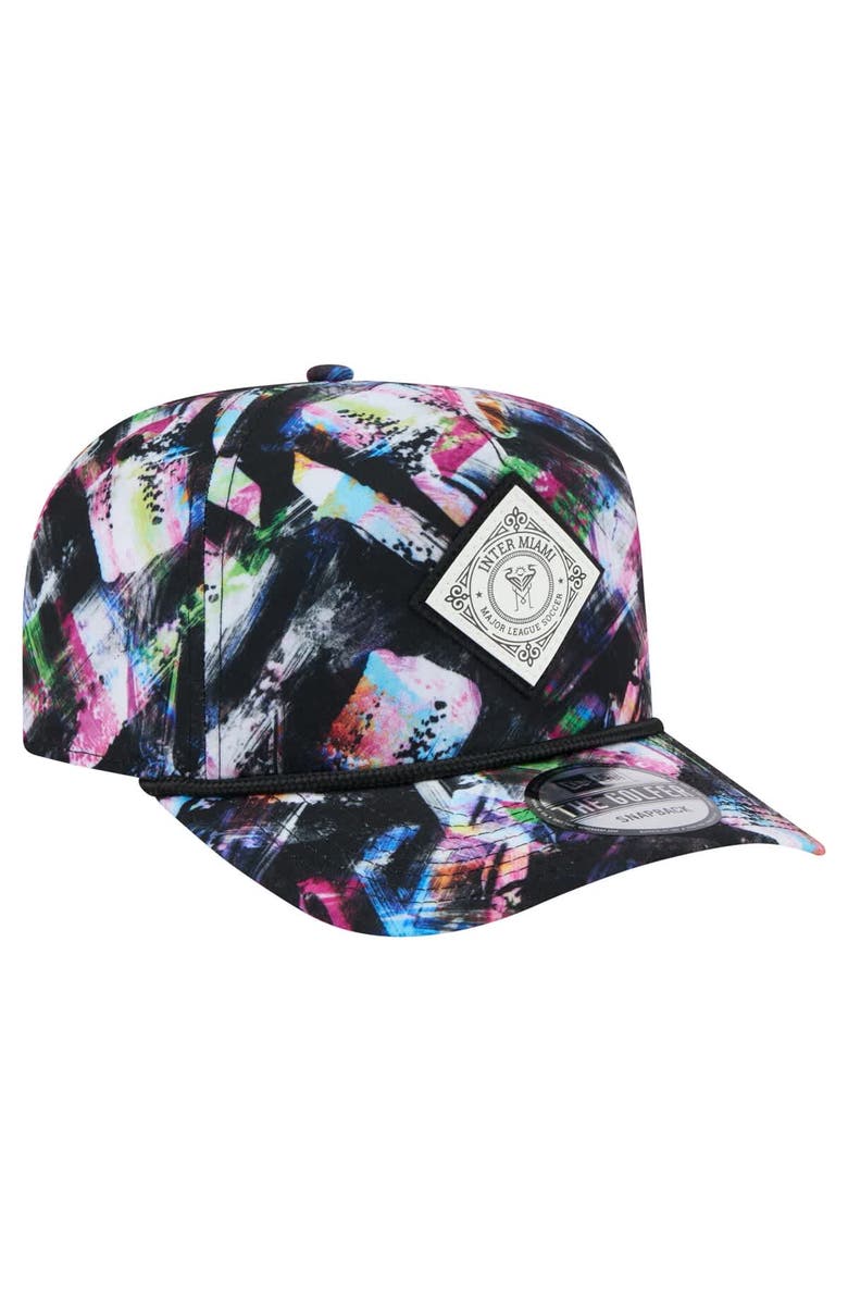 New Era Men's New Era Black Inter Miami CF Golfer Adjustable Hat, Alternate, color, Black