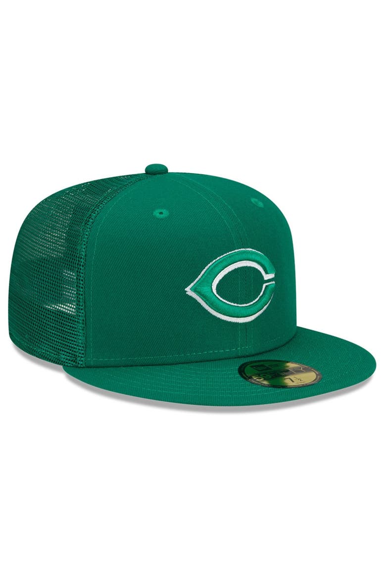 Men's New Era Green Cincinnati Reds 2022 St. Patrick's Day 59FIFTY Fitted Hat, Alternate, color, Green