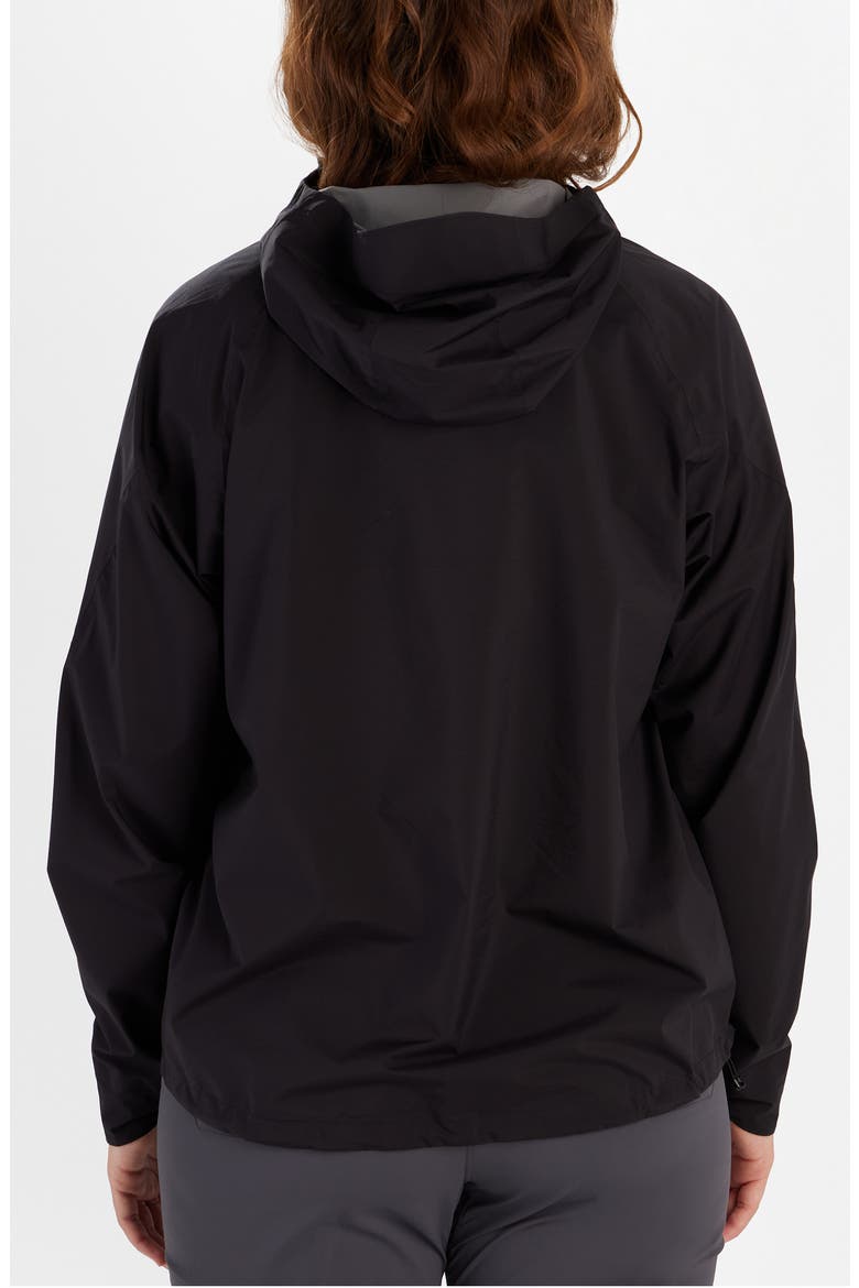 Superalloy Bio Packable Rain Jacket, Alternate, color, BLACK