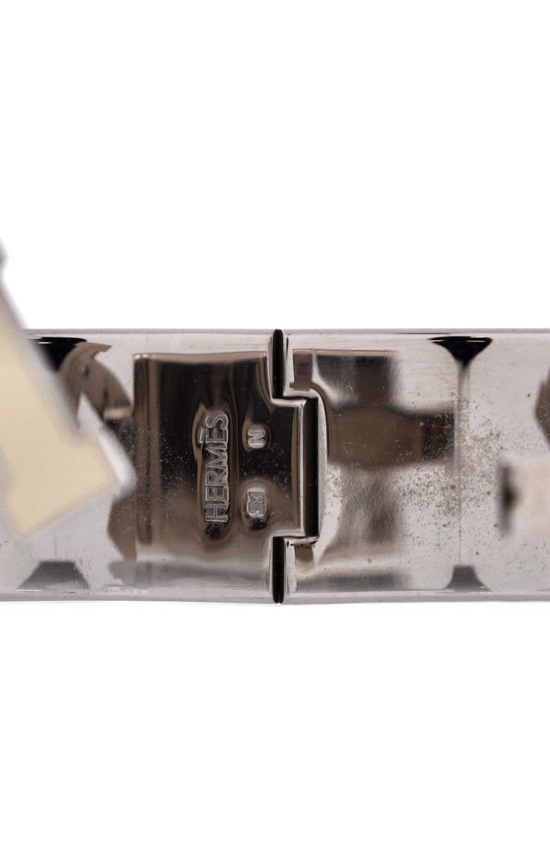 Pre-Owned Hermes Clic H Bracelet Enamel Wide, Alternate, color, Green