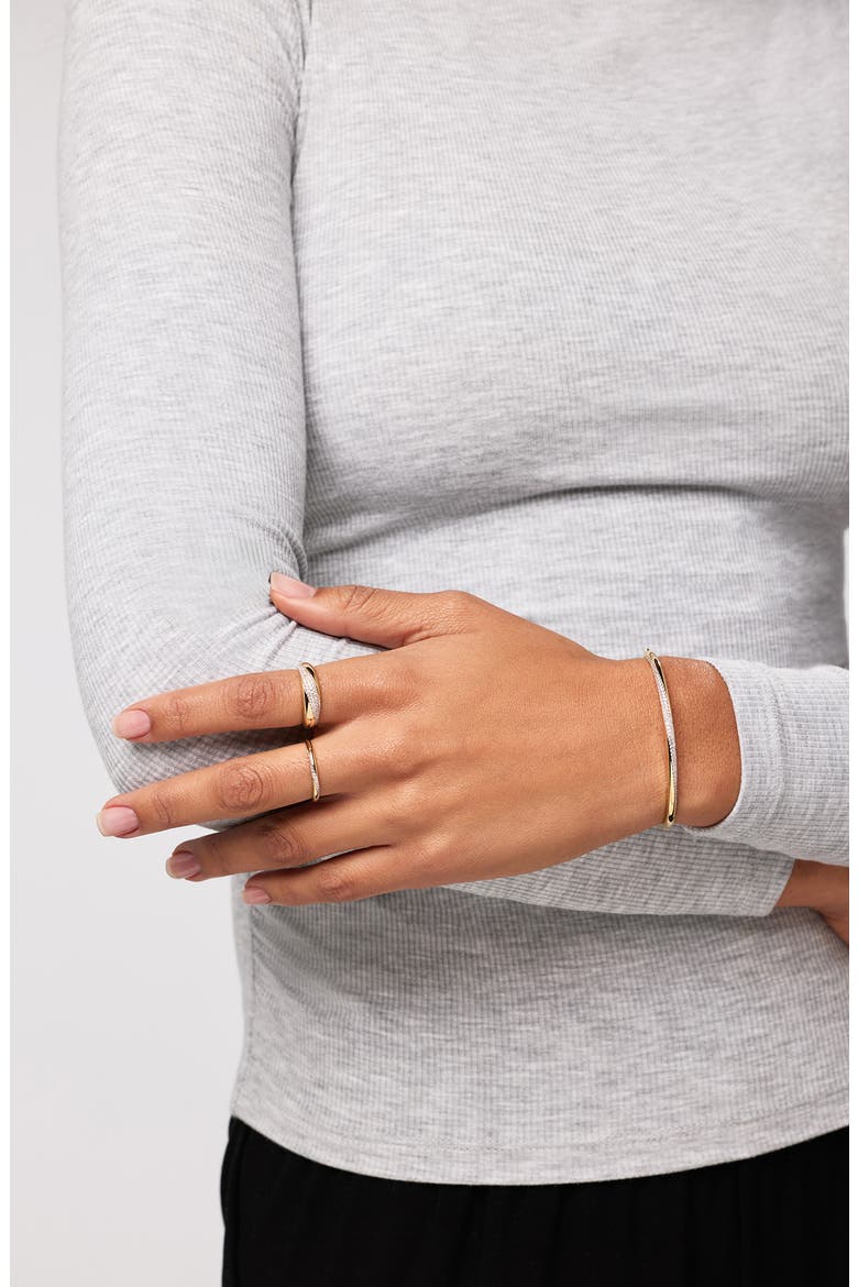 Kira Pavé Dome Ring, Alternate, color, GOLD / CLEAR
