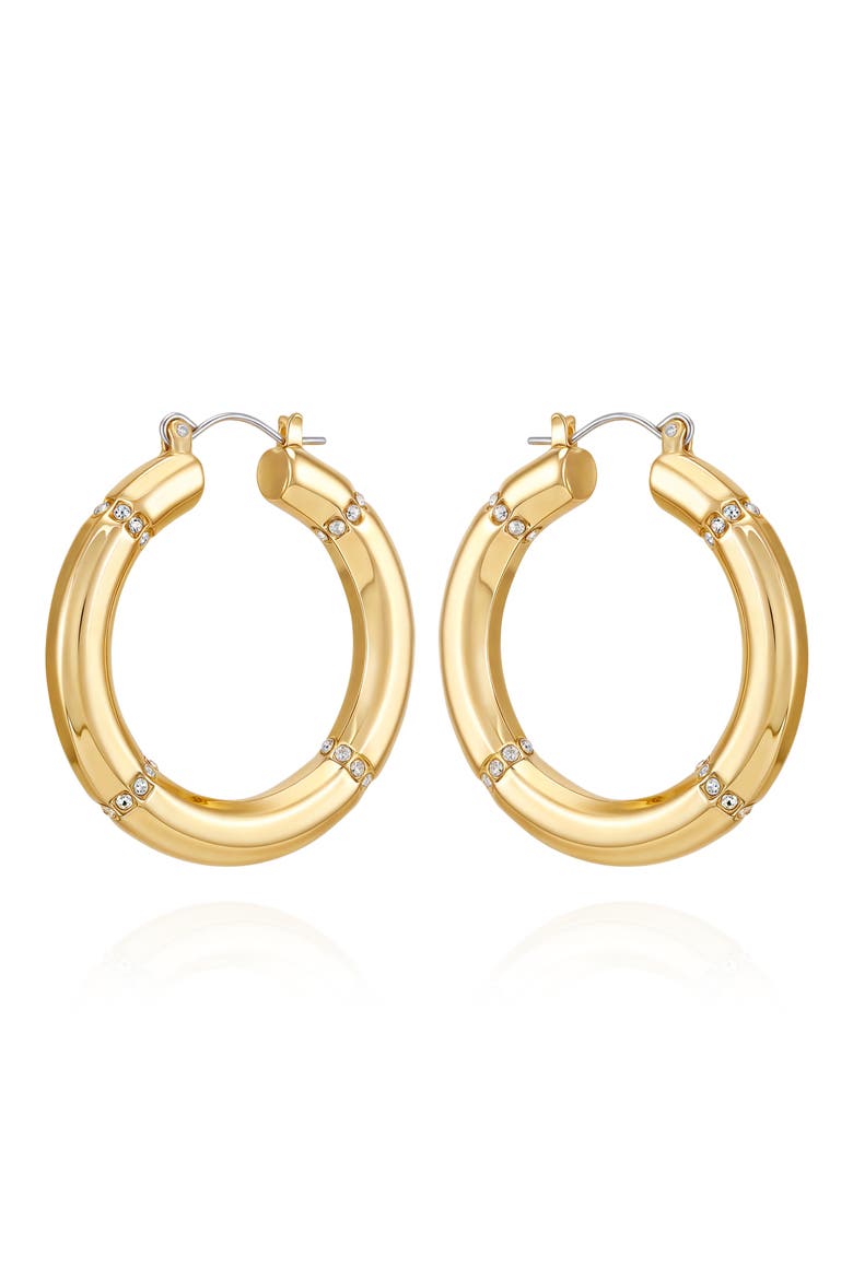 Tube Hoop Earrings, Main, color, GOLD