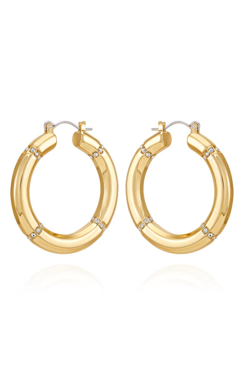 Vince Camuto Tube Hoop Earrings, Main, color, Gold