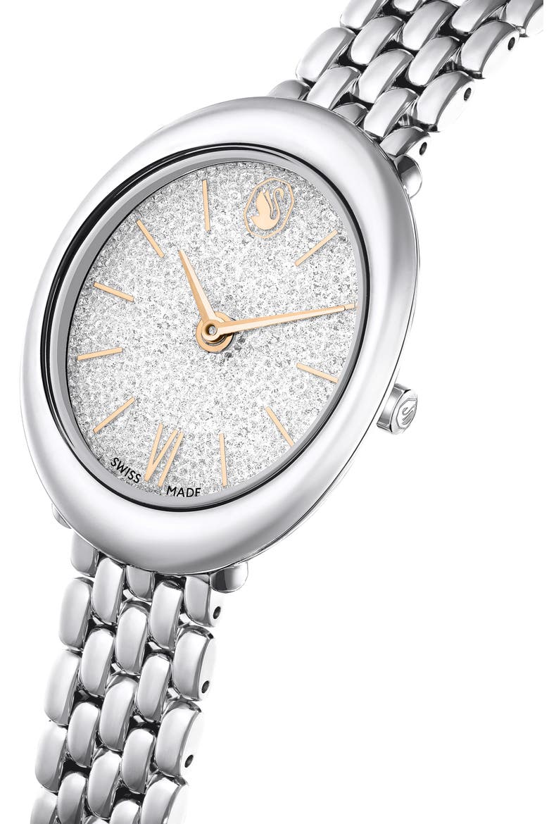 Imber Oval Bracelet Watch, 24mm x 26.3mm, Alternate, color, SILVER