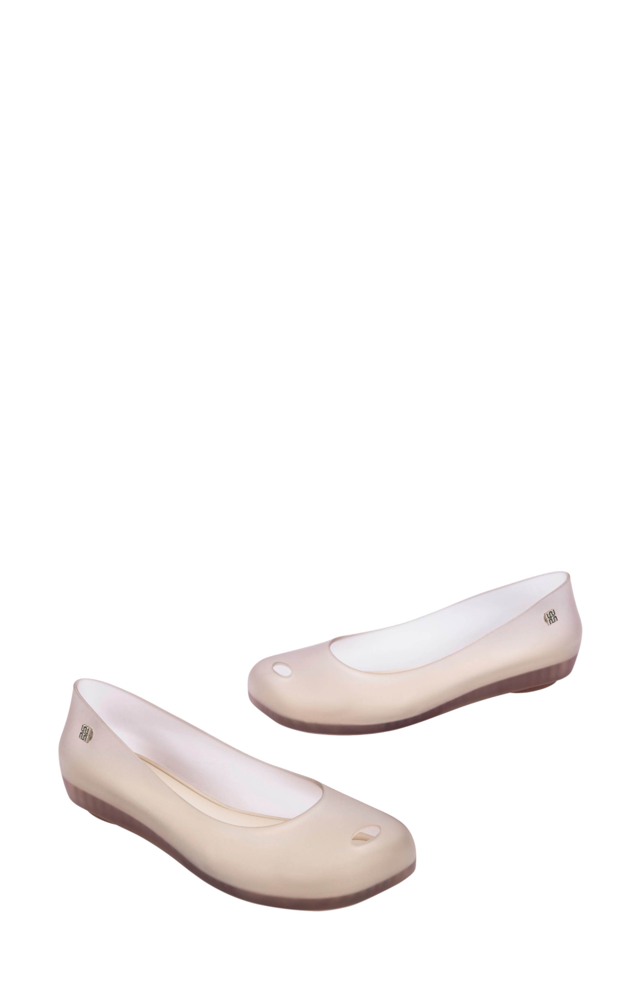 Ultragirl Futura Flat, Alternate, color, CLEAR BEIGE
