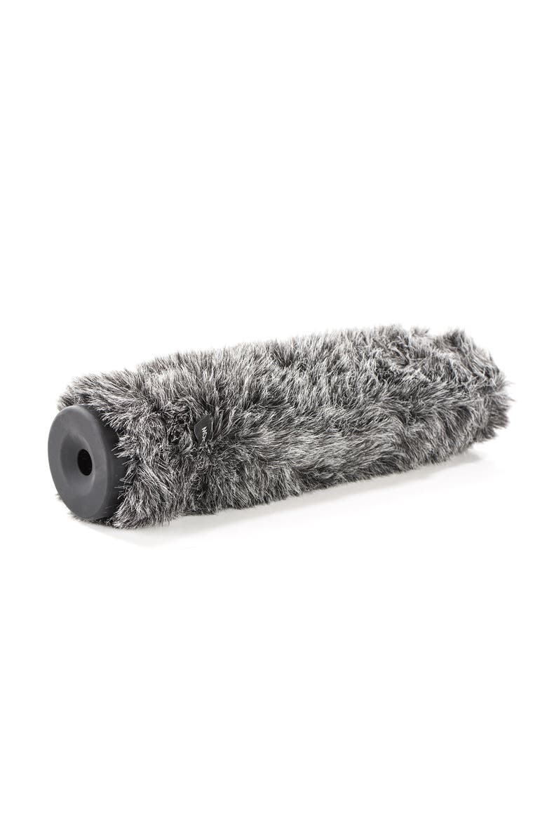 MOVO WS-G270 Furry Rigid Windscreen for Microphones 18-23mm in Diameter and up to 10.6" (27cm) Long - Dark Gray, Main, color, Black
