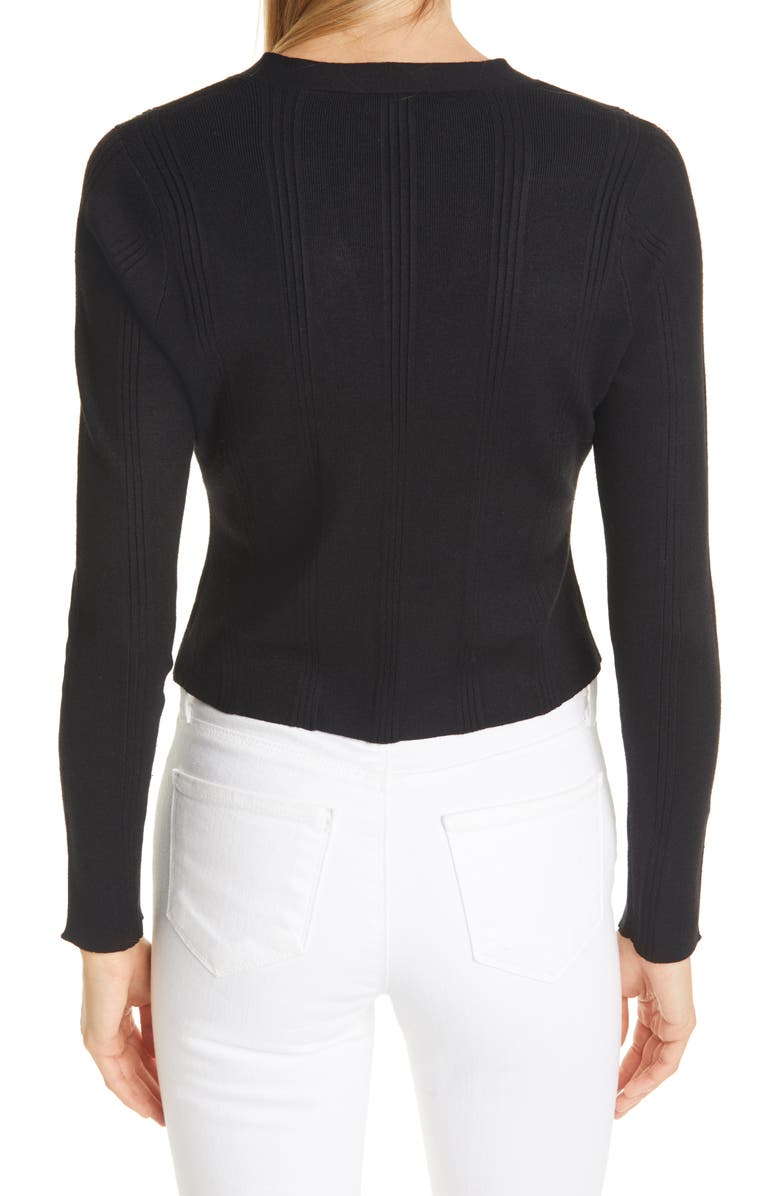 L'AGENCE Jamie Crop Cardigan, Alternate, color,