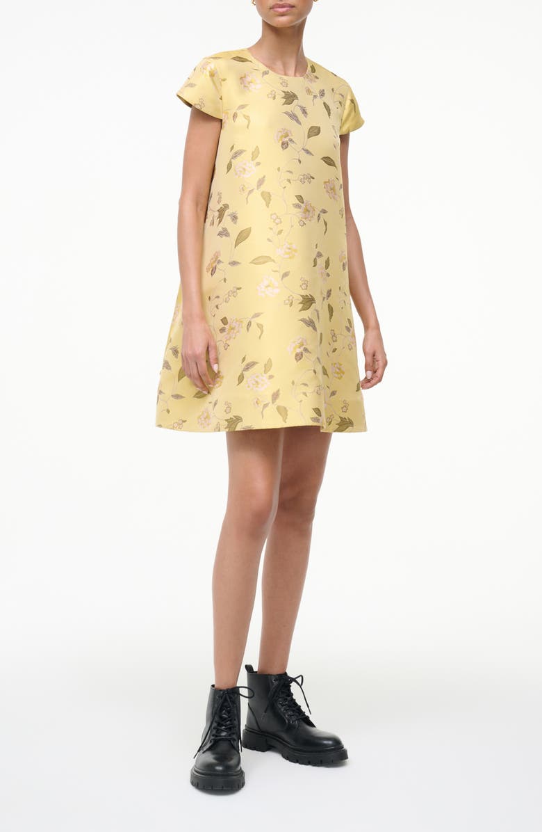 STAUD Mia Floral Minidress, Alternate, color, Wildflower
