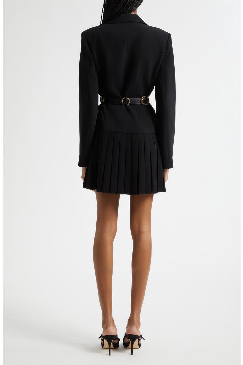 Saule Belted Blazer Minidress, Alternate, color, BLACK