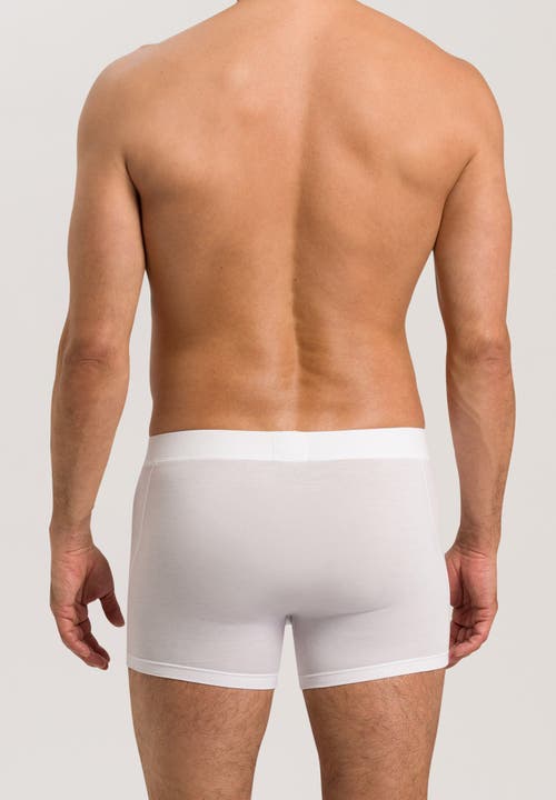 Hanro Natural Function Tencel And Cotton Boxer Brief In White