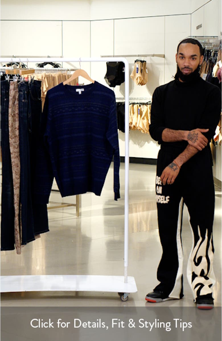 Midnight Fair Isle Wool & Cashmere Sweater, sales video thumbnail