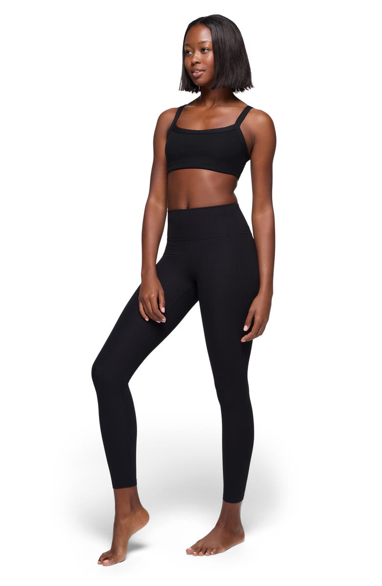 prAna Luxara Rib Sports Bra, Alternate, color, Black