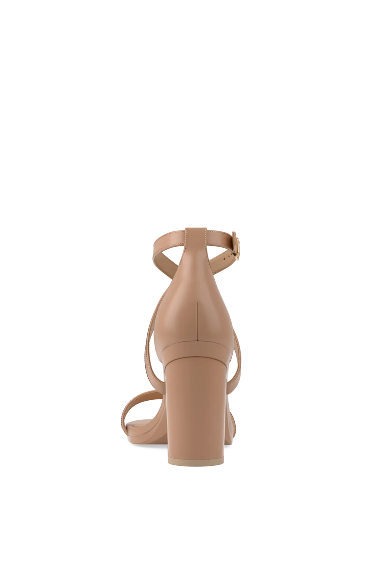 Pashion Footwear The Sandal 4" Block Convertible Heel, Alternate, color, Latte Leather