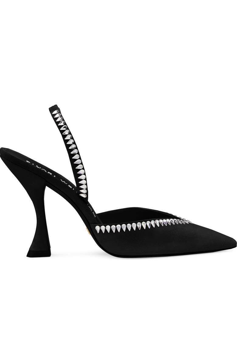 Stuart Weitzman Gemcut Curve Pointed Toe Slingback Pump, Alternate, color,