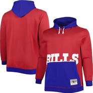 Mitchell & Ness Men's Mitchell & Ness Red/Royal Buffalo Bills Big & Tall Big Face Pullover Hoodie