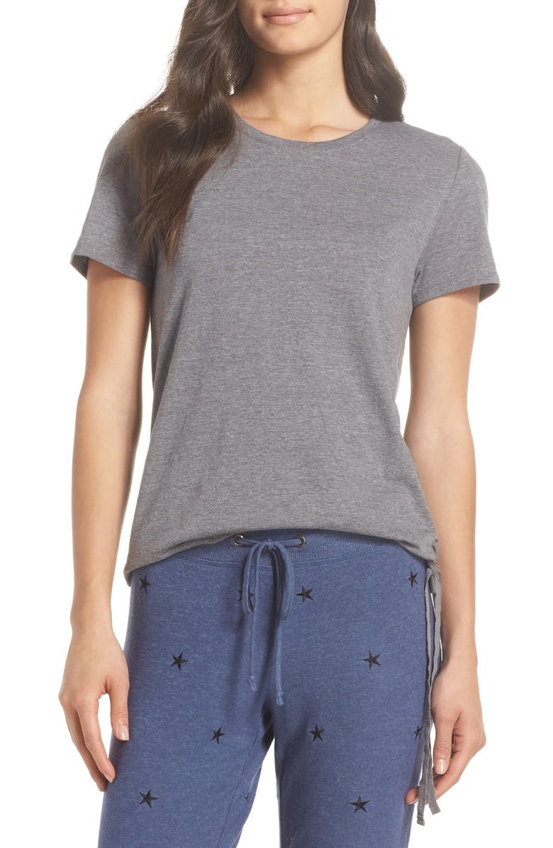 Make + Model Lace-Up Side-Tie Tee, Main, color, 