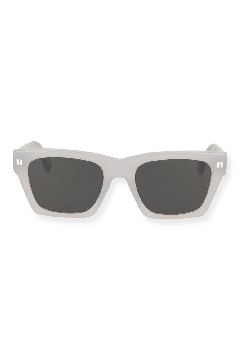 53mm Valdez Square Sunglasses, Alternate, color, GREY DARK GREY