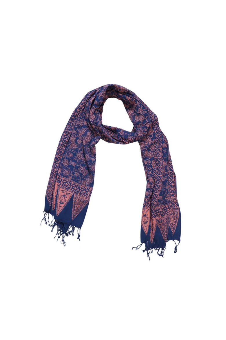 Hand Dyed Batik Scarf, Main, color, Mangosteen