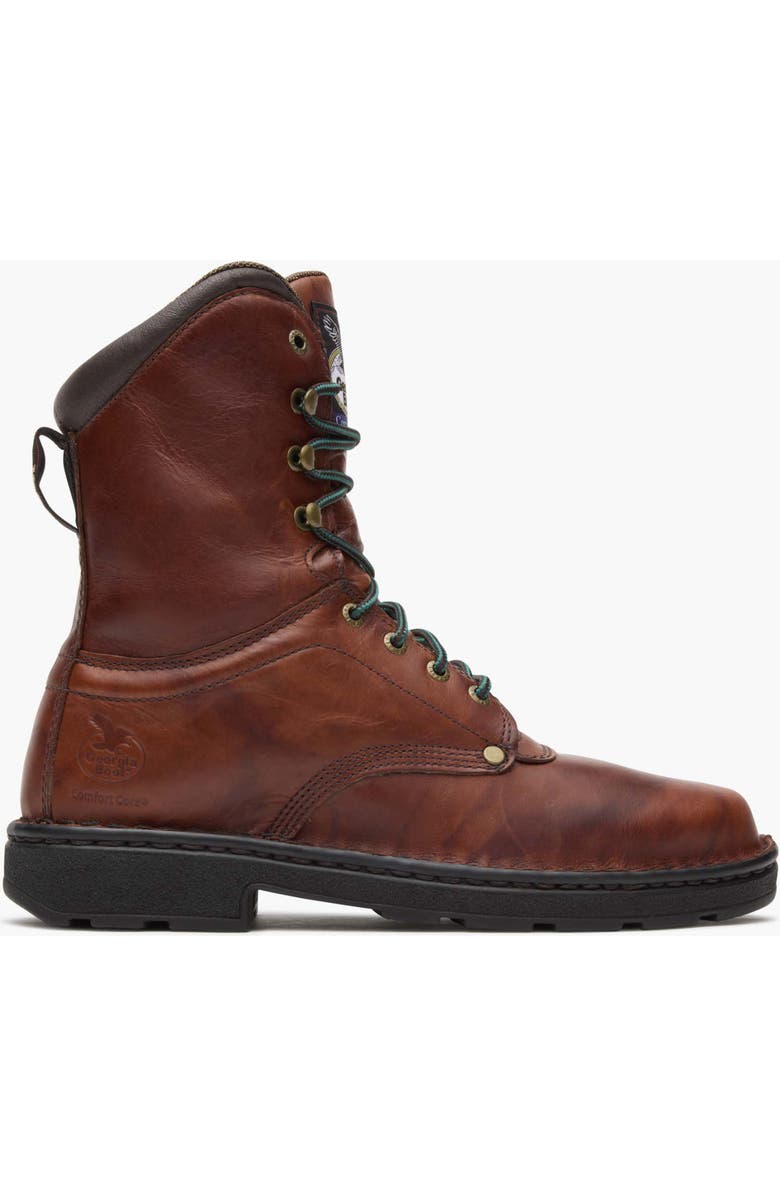 Georgia Boot Padded Eagle Light Work Boot, Main, color, Russet Wildwood