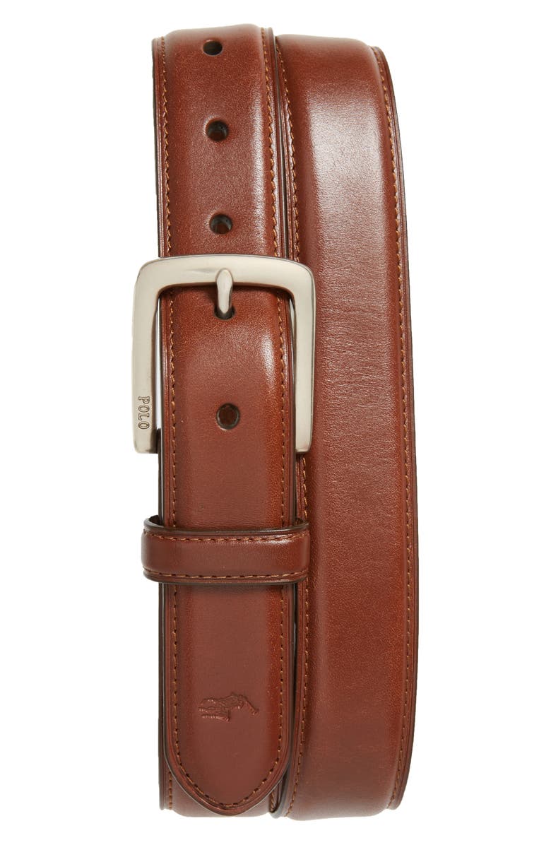 Polo Ralph Lauren Suffield Leather Belt, Main, color, 