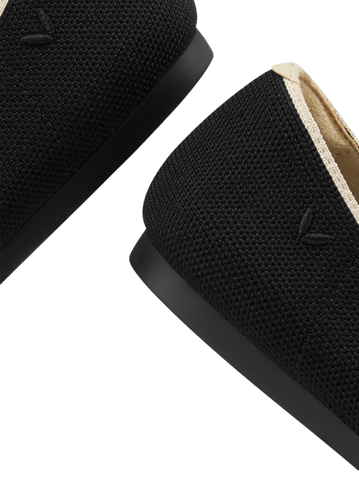 VIVAIA Pointed-Toe Bow Loafers, Alternate, color, Black Cream Ivory