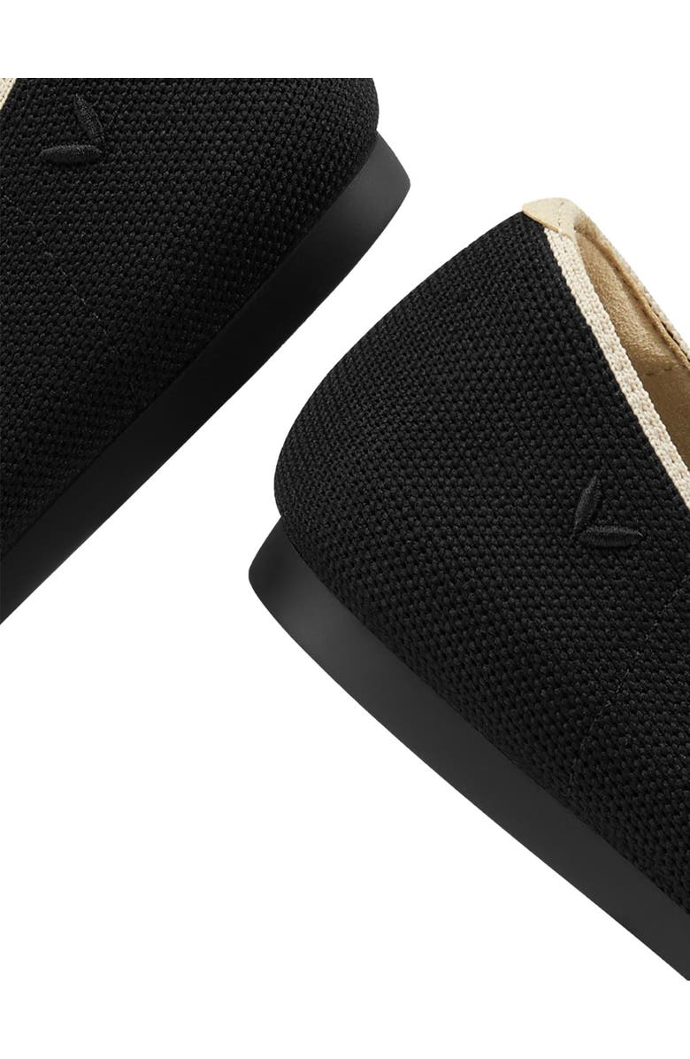 VIVAIA Pointed-Toe Bow Loafers, Alternate, color, Black Cream Ivory