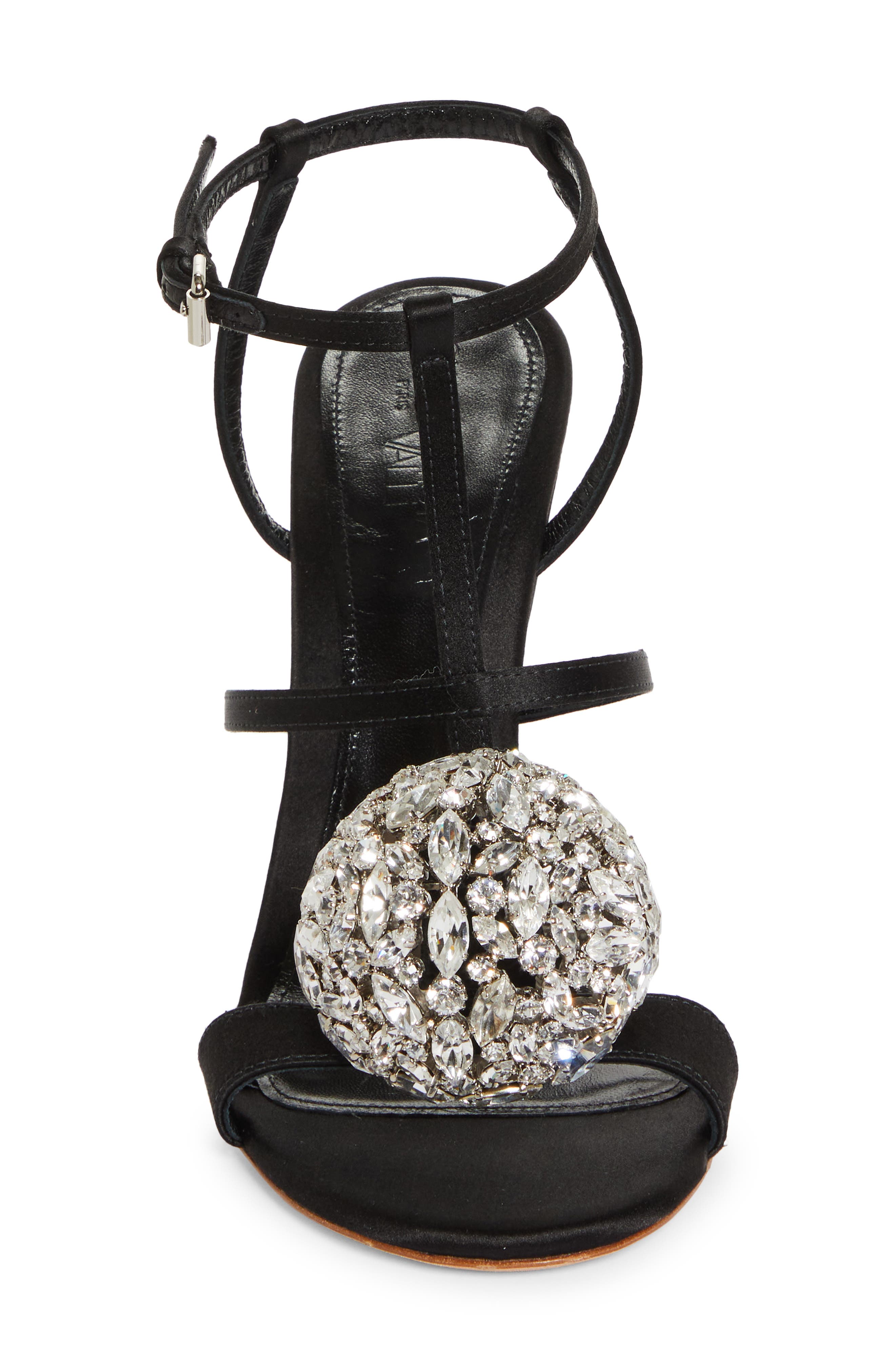 Giambattista Valli Crystal Ball Ankle Strap Cage Sandal, Alternate, color, 