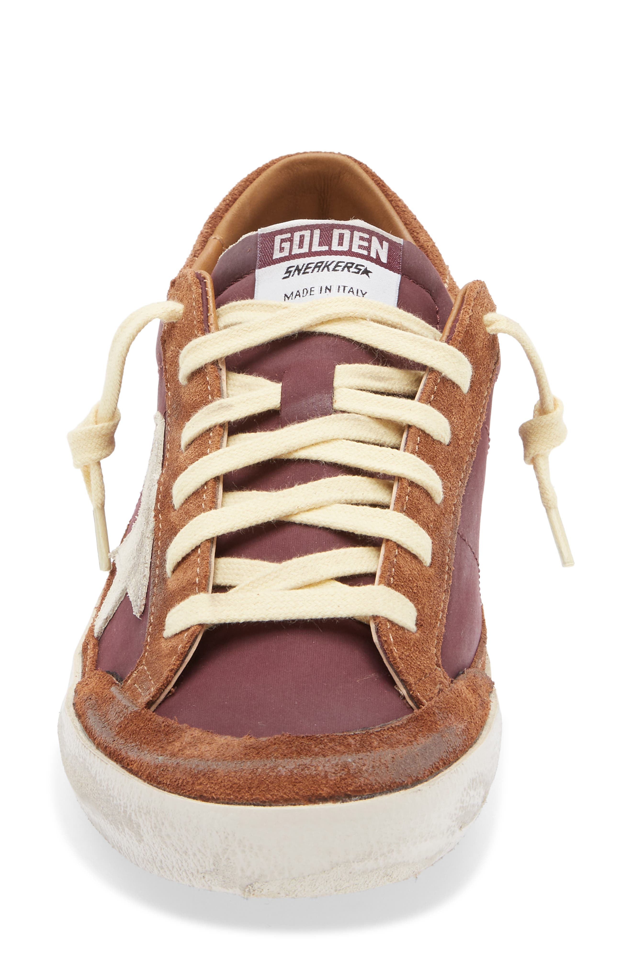 Golden Goose Super-Star Sneaker, Alternate, color, Bordeaux/ Brown/ Beige