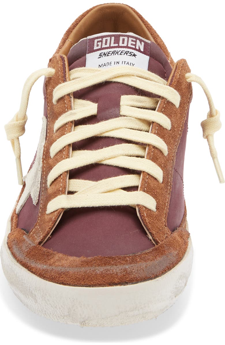 Golden Goose Super-Star Sneaker, Alternate, color, Bordeaux/ Brown/ Beige