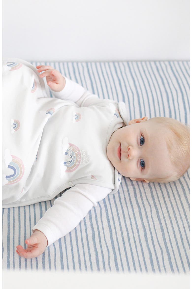 4 Season Ultimate Organic Cotton & Merino Wool Wearable Blanket, Alternate, color, RAINBOW