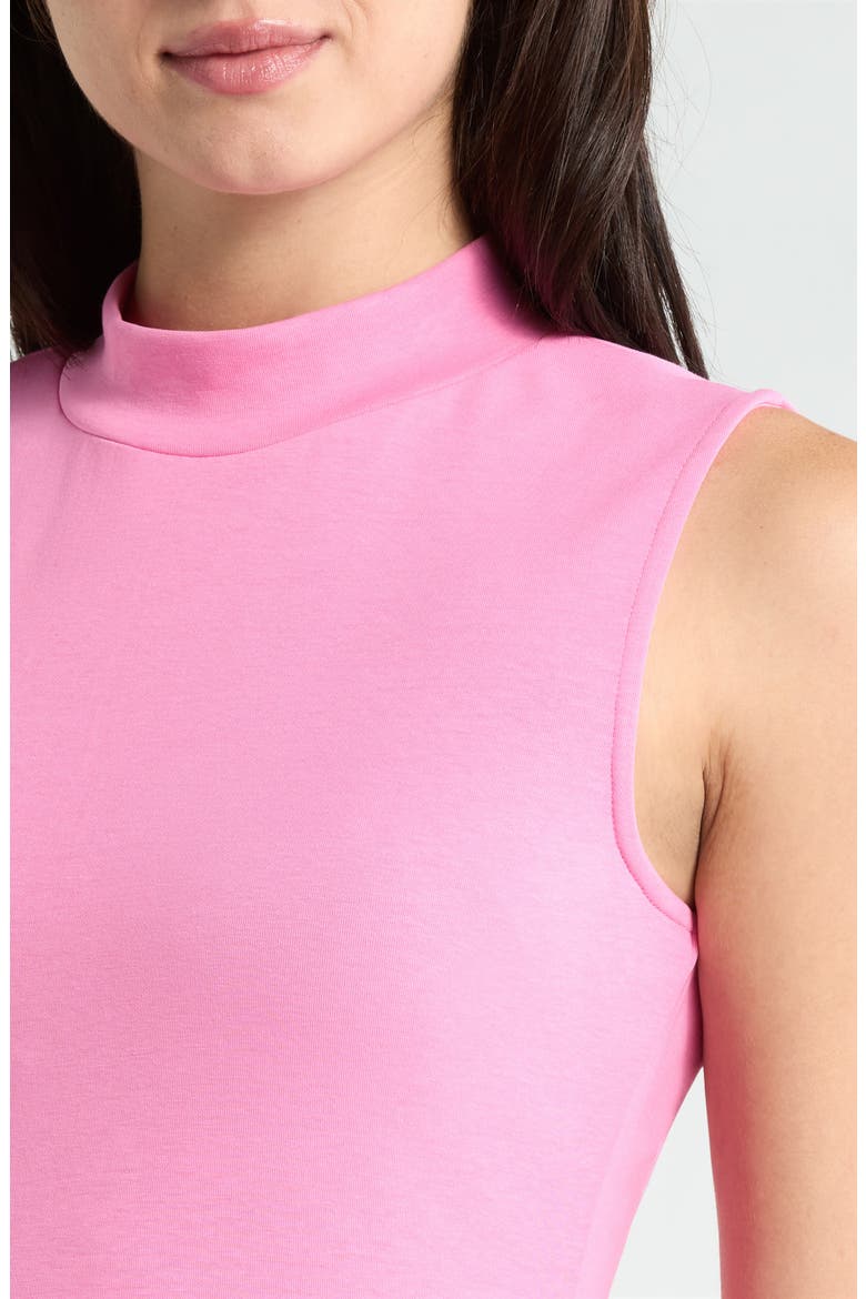 Haydri Colorblock Tiered Pleated Minidress, Alternate, color, PINK-RED