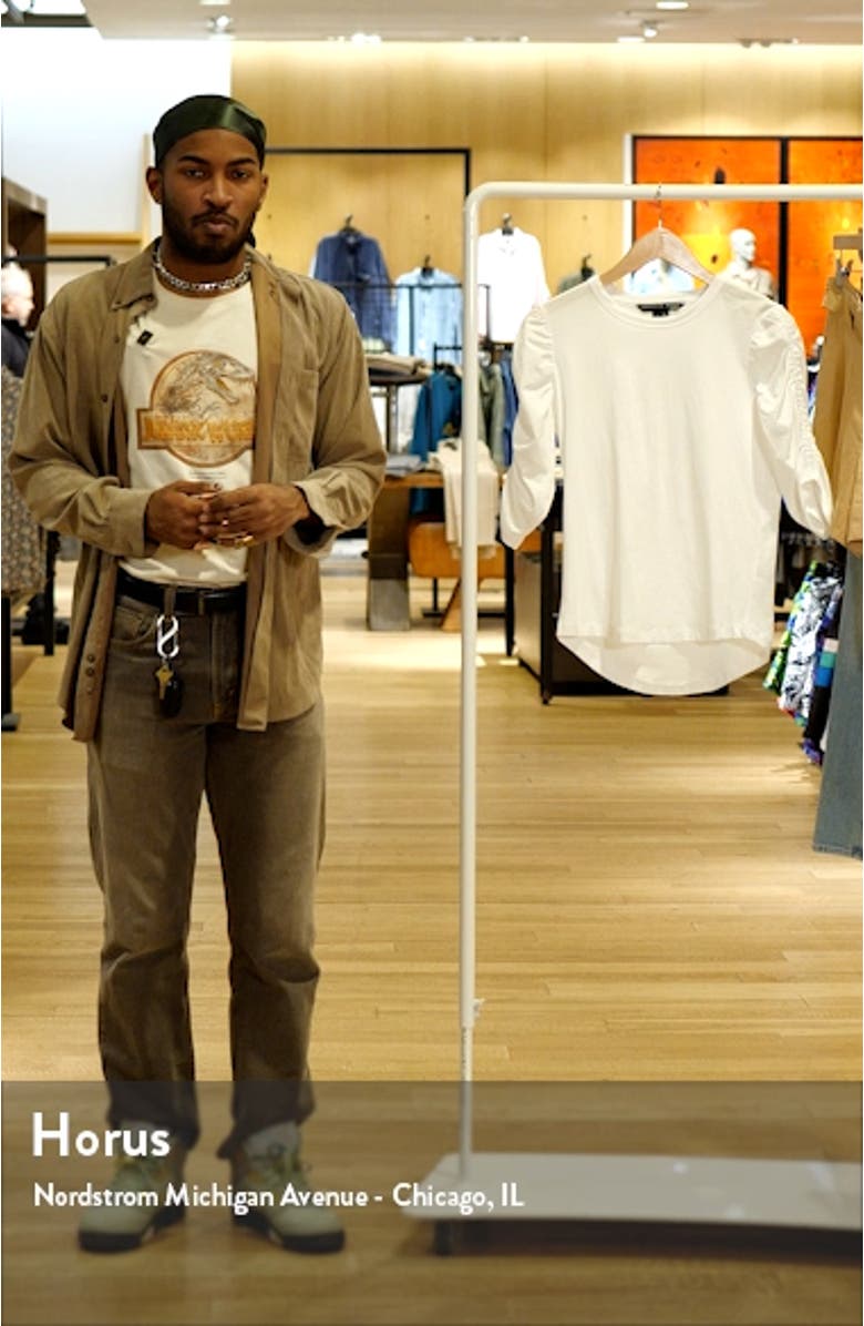 Waldorf Ruched Sleeve T-Shirt, sales video thumbnail