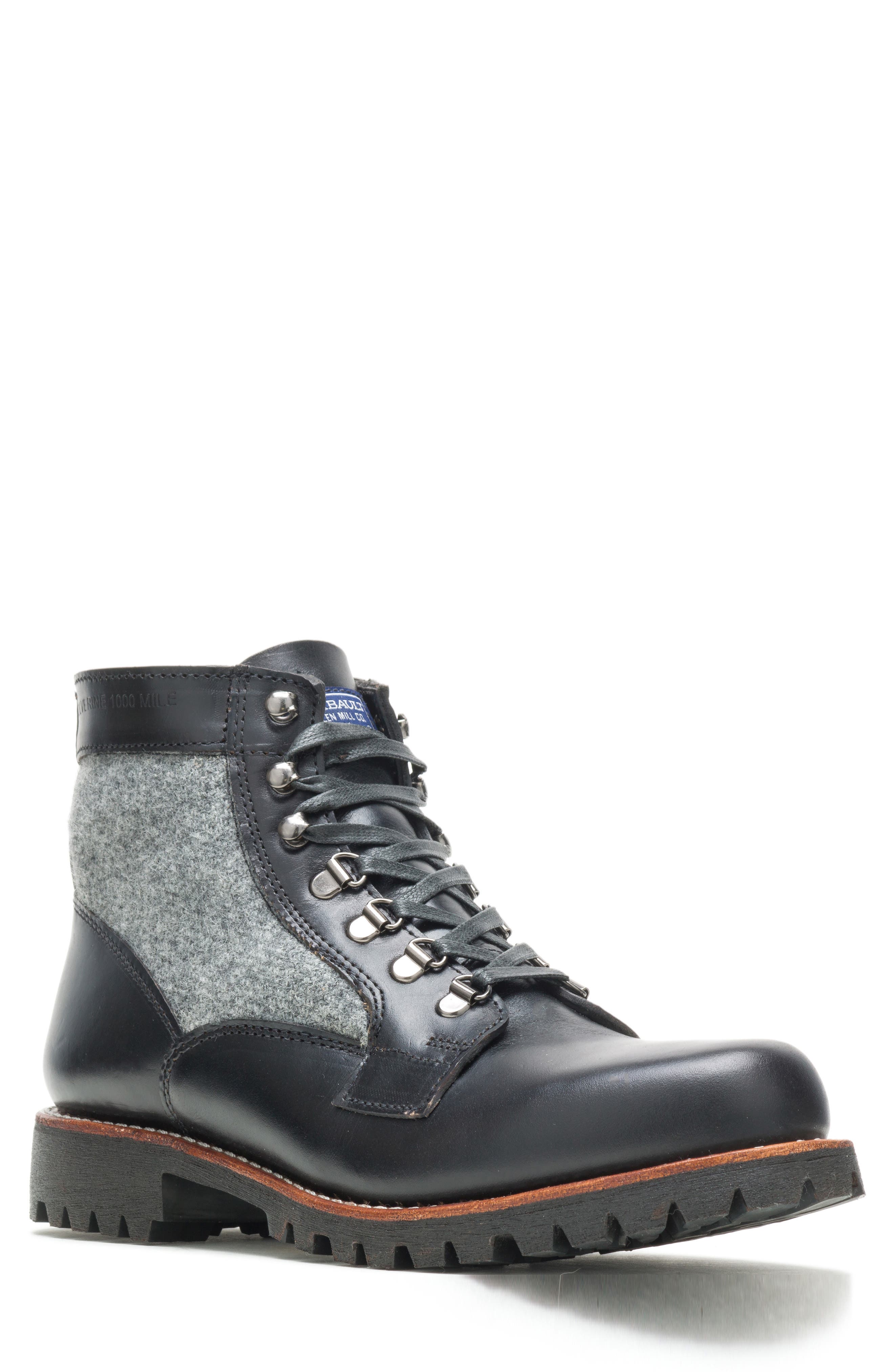 Wolverine 1000 Mile Fairbault Wool Boot, Main, color, 