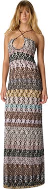 Missoni Long Dress With Embroidered Lace