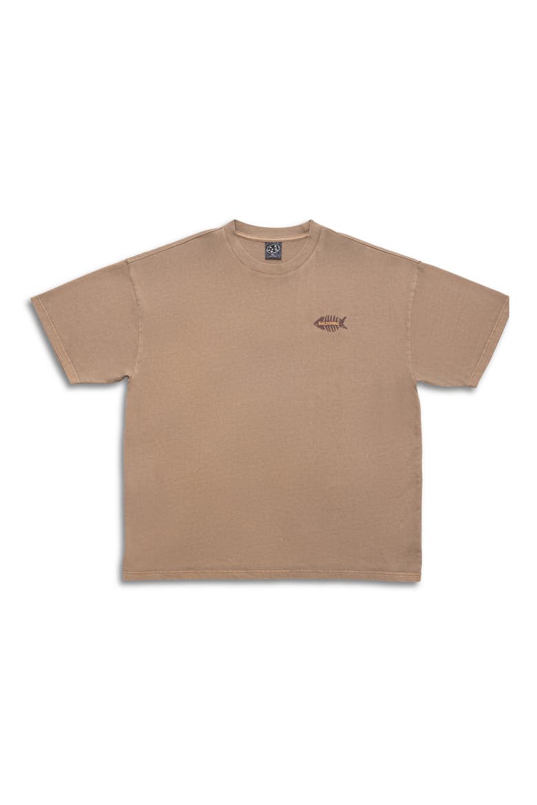 Sultan Sea Pigment Dye Graphic T-Shirt, Alternate, color, BROWN
