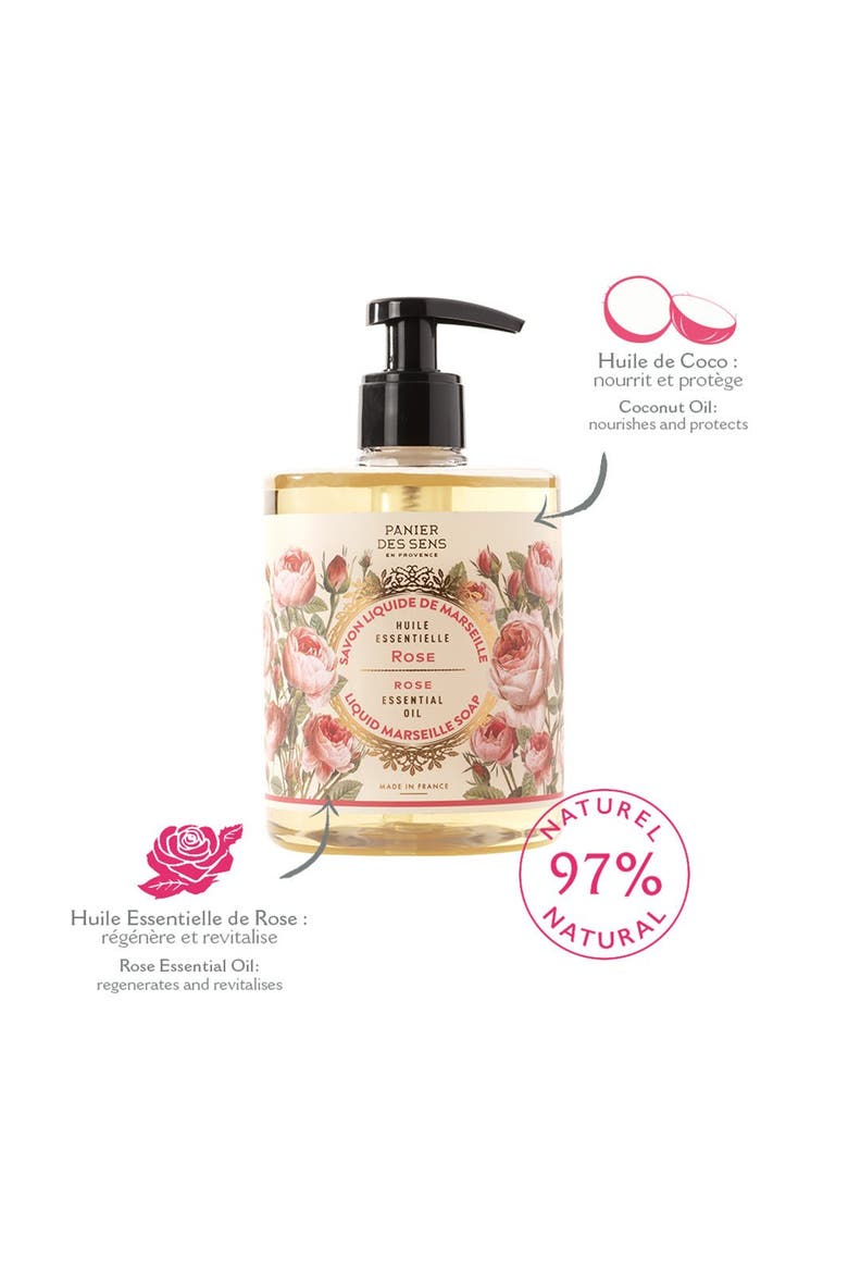 Rose Liquid Marseille Soap, Alternate, color, Blue