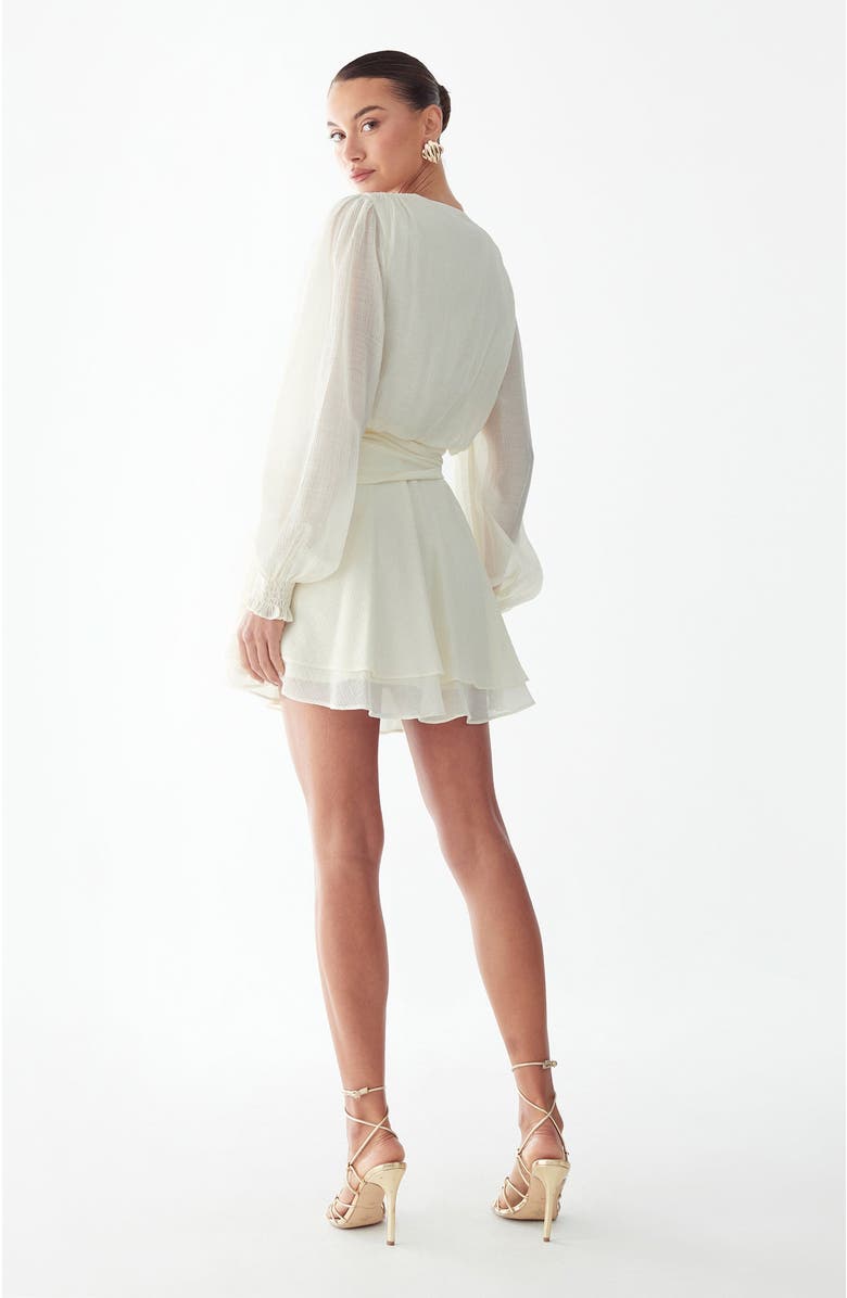 BWLDR Olia Mini Dress, Alternate, color, Off White