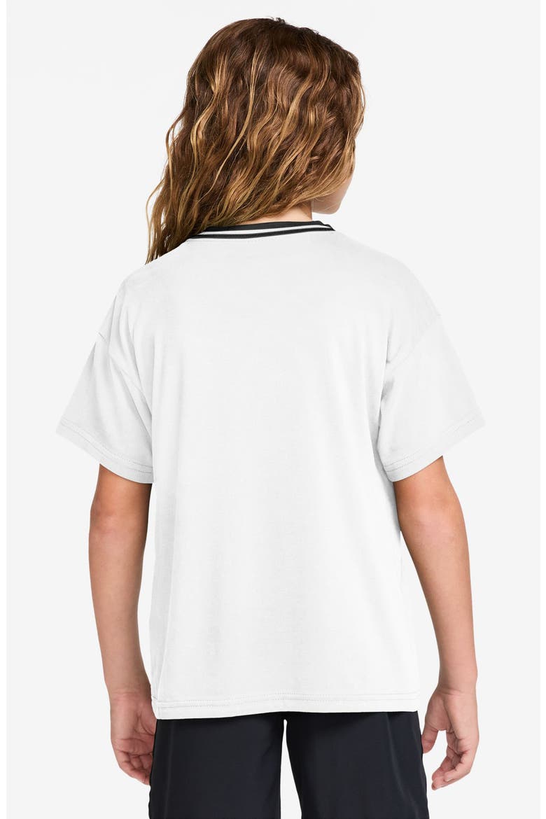 Kids' Dri-FIT Swoosh Graphic T-Shirt, Alternate, color, WHITE