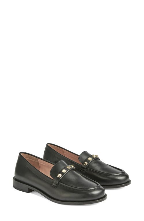 Lk Bennett Stellar Stud Loafer In Black
