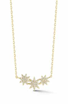 Triple Star Pendant Necklace