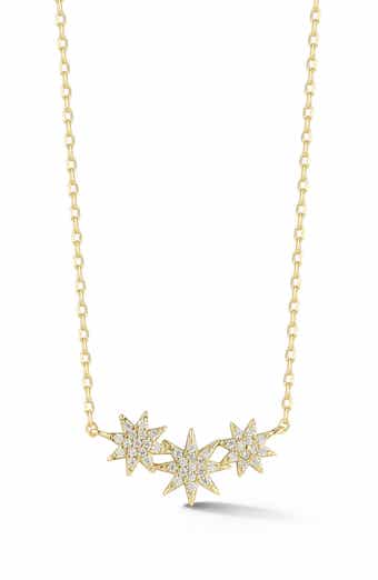 Triple Star Pendant Necklace