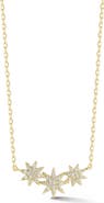 SPHERA MILANO Triple Star Pendant Necklace
