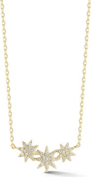 SPHERA MILANO Triple Star Pendant Necklace