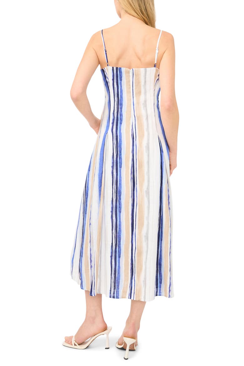 Stripe Godet A-Line Sundress, Alternate, color, BLUE MULTI