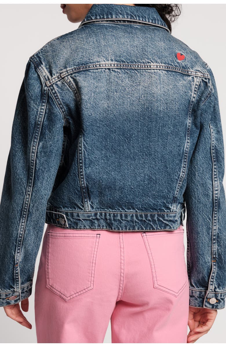 Frances Valentine Taylor Sweetheart Jacket, Alternate, color, Navy