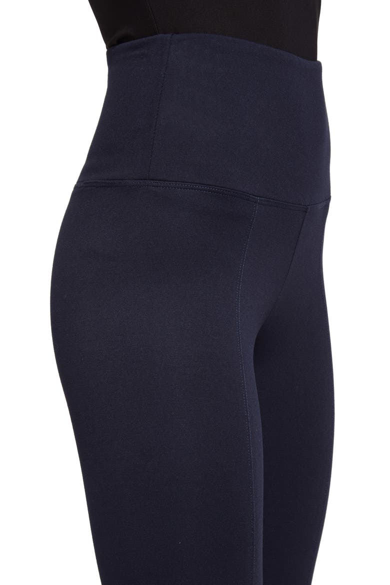 'Lyssentials Center Seam Ponte Leggings, Alternate, color, MIDNIGHT